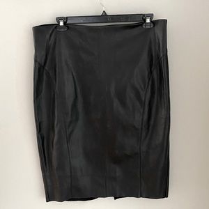 Express Vegan Leather Pencil Skirt